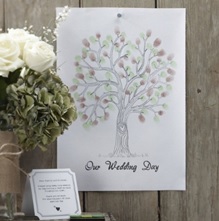 Decoración + Arbol de huellas